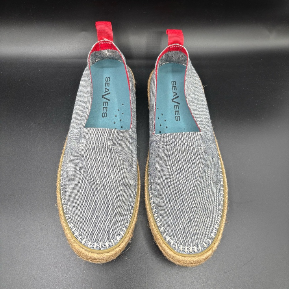SeeVees Womens Avalon A Line Espadrille Shoes‎ Round Toe Blue White Red Size 10
